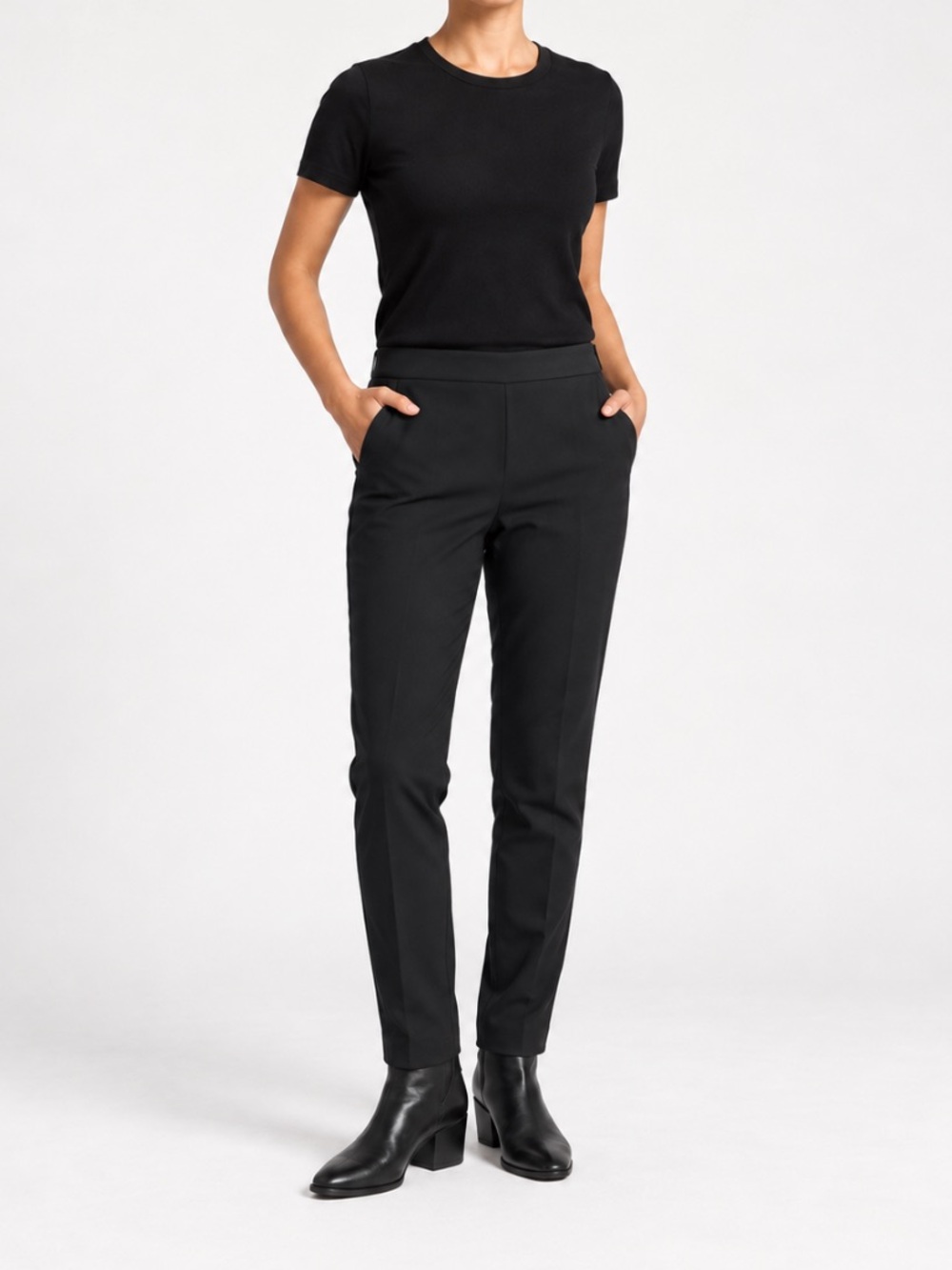 Kit and Ace Go-To Trouser Black Pants Size 4